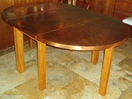 Pecan Copper Table